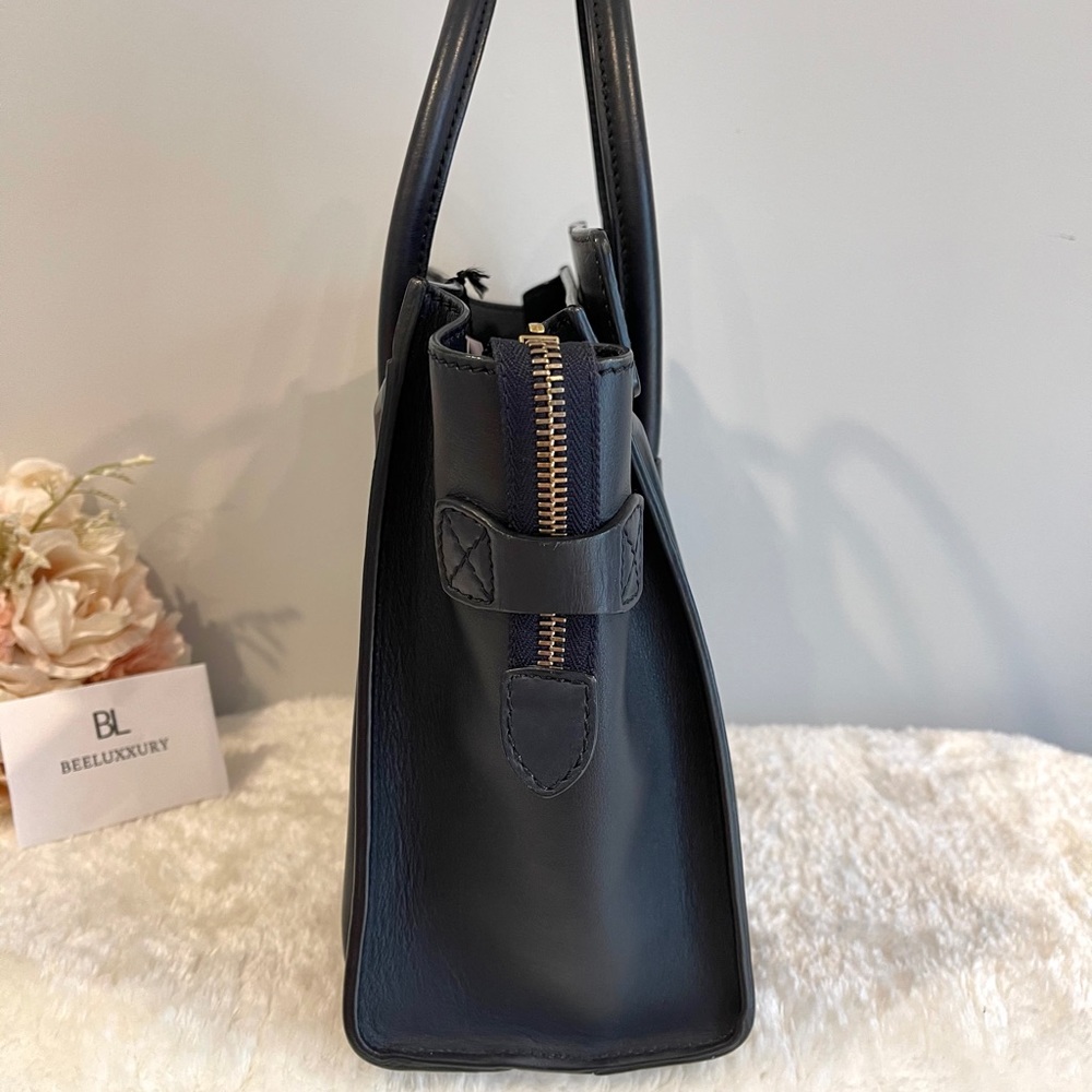 💙 Celine Micro Luggage 💙 Navy Blue GHW Tote Bag - Picture 4 of 15